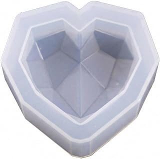 Large Geometric Heart Shape Silicone Mould for Resin Art Crafts, DIY Coasters and Home Decor