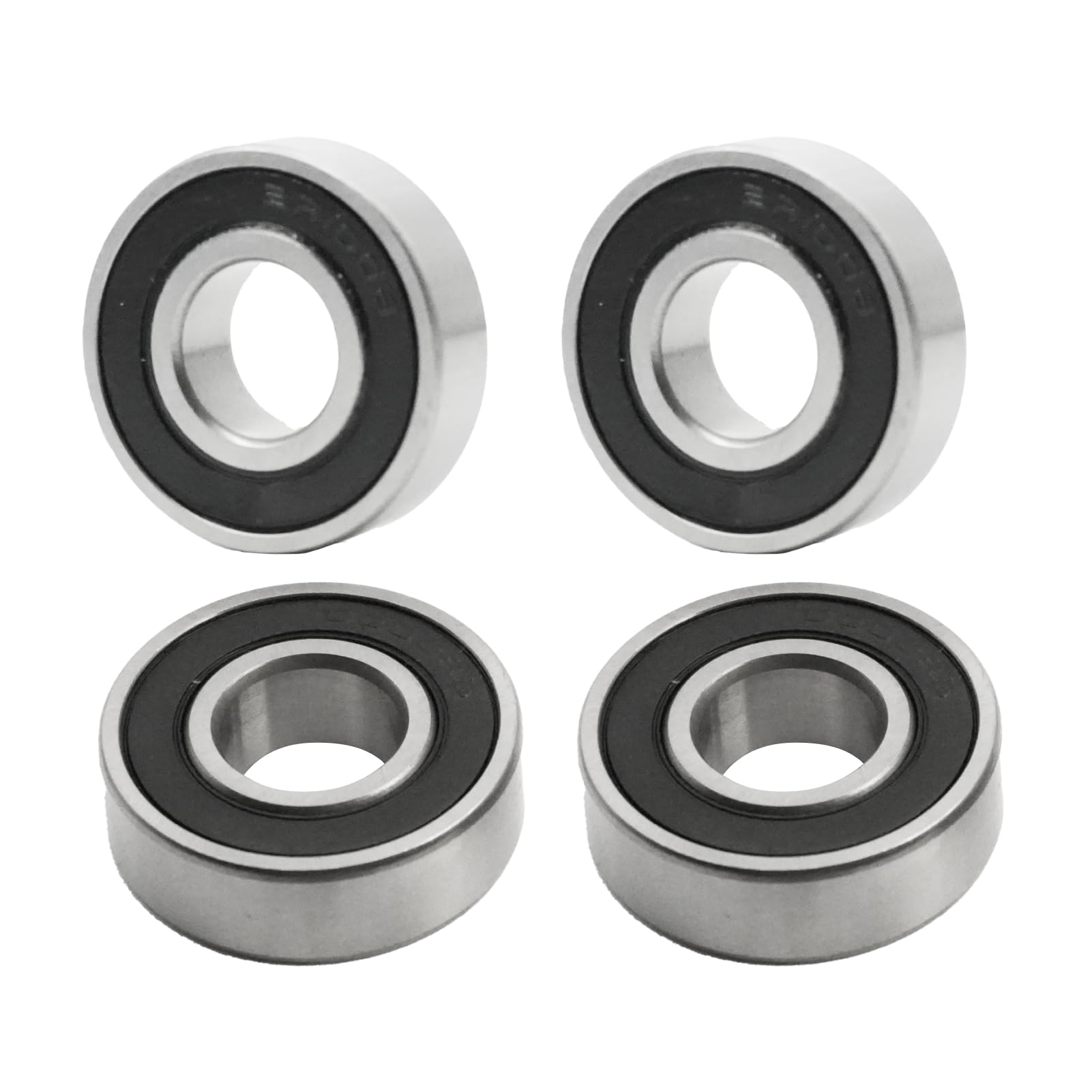 Flewdart 4pcs ball bearing 6001-2RS 12 x 28 x 8mm Chrome Steel Double Rubber Sea
