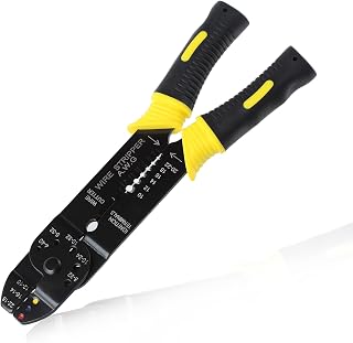 Wire Stripper Pliers Multi Tool Wire Crimping Tool for Insulated and Non-Insulated Terminals Wire Cutter Screw Cutter Wire Stripping Tool