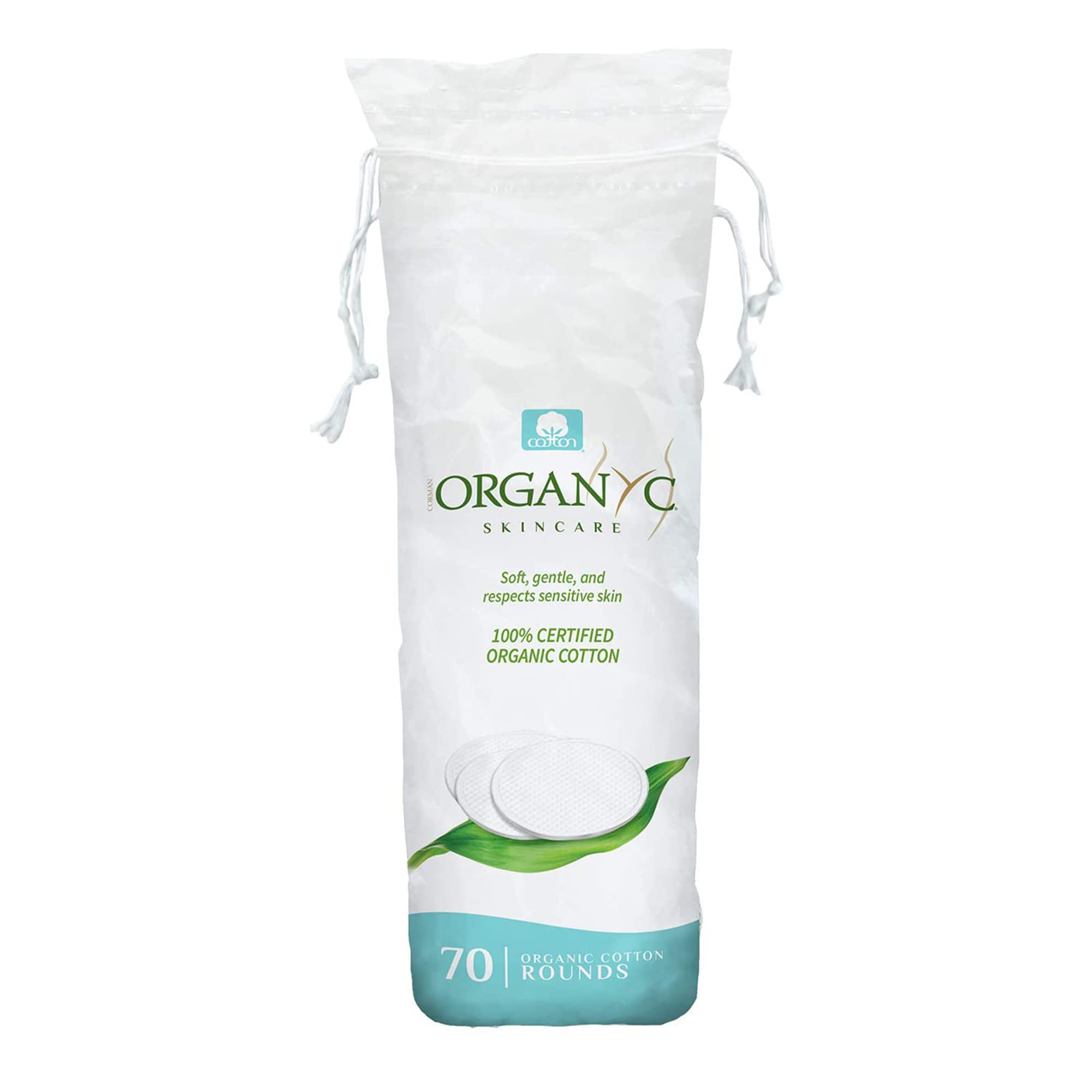 Organyc 100% Organic Cotton Rounds - Biodegradable Cotton, Chemical Free, For Se