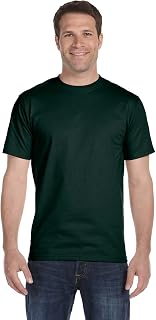 Hanes Men`s 5.2 oz HEAVYWEIGHT Short Sleeve T-shirt, 5280, M, Deep Forest