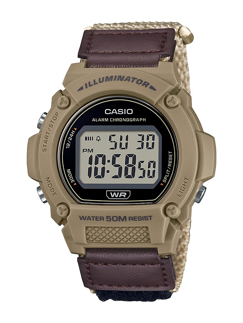 Casio W219H Series | Men’s Digital Watch | 50M WR | LED Illuminator | 100 SEC Ch