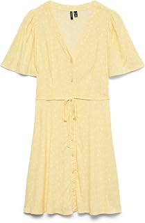 VERO MODA Vmalba SS Short Dress Wvn Noos Women's Dress