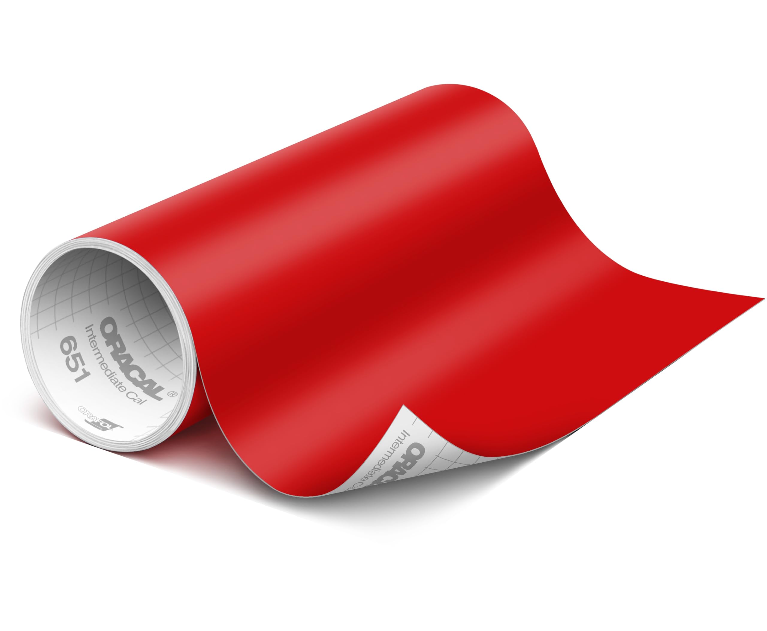 ORACAL 651 Matte Red Vinyl Durable Roll Easy to Weed Permanent Adhesive Craft Vi