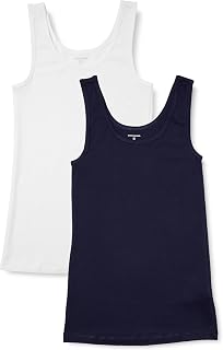 Amazon Essentials Women's Slim Fit Tank Top, Set of 2