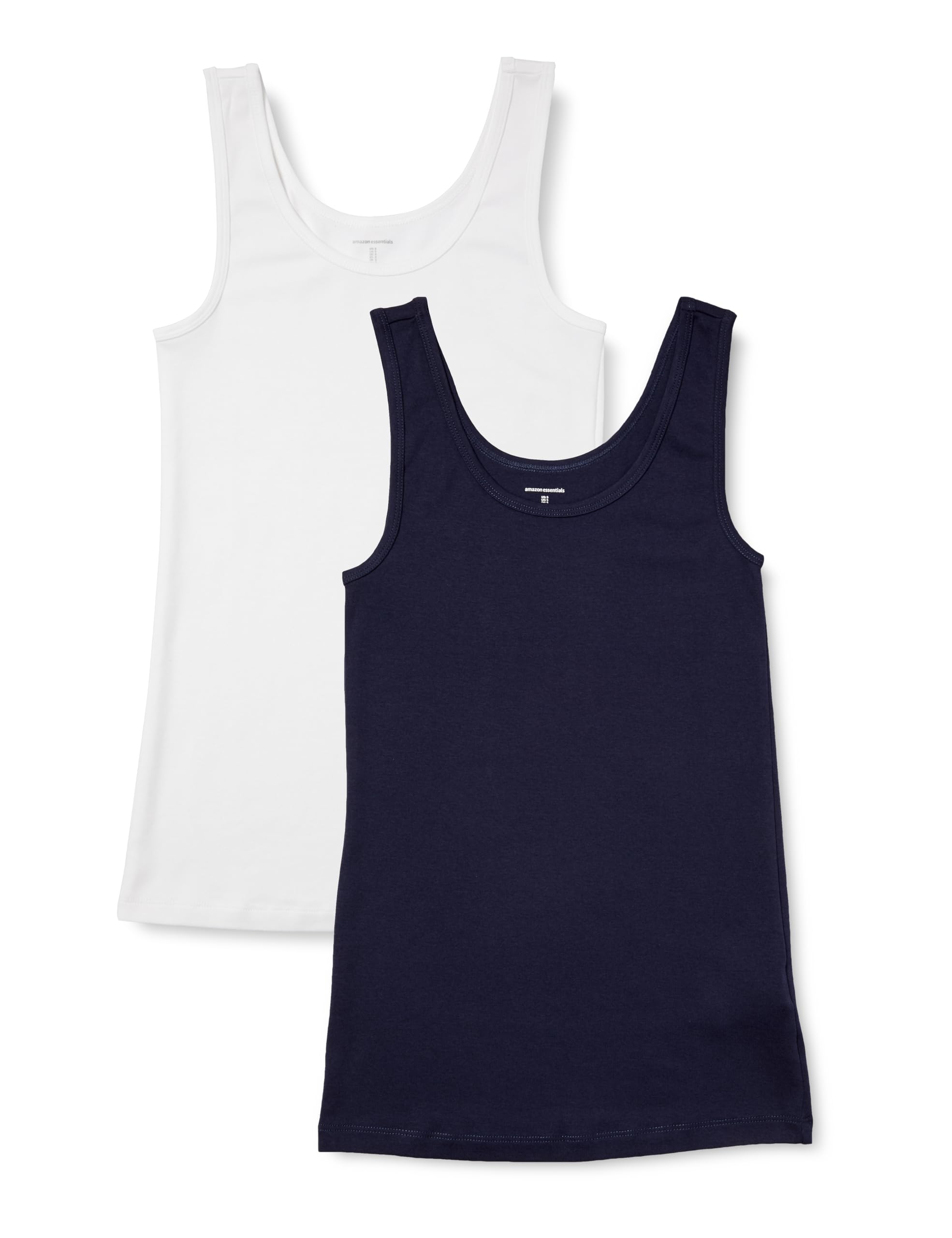 Amazon Essentials Women's Slim Fit Tank Top, Set of 2