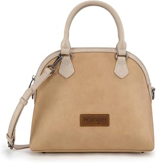 Wrangler Purse Satchel Bags for Women Top-handle Handbags and Purses Small Crossbody Bag with Detachable Strap