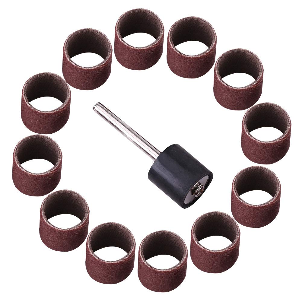 Drum Sanding Sandpaper Band Sleeve Mandrel Woodworking Craft Polishing Kit (Larg
