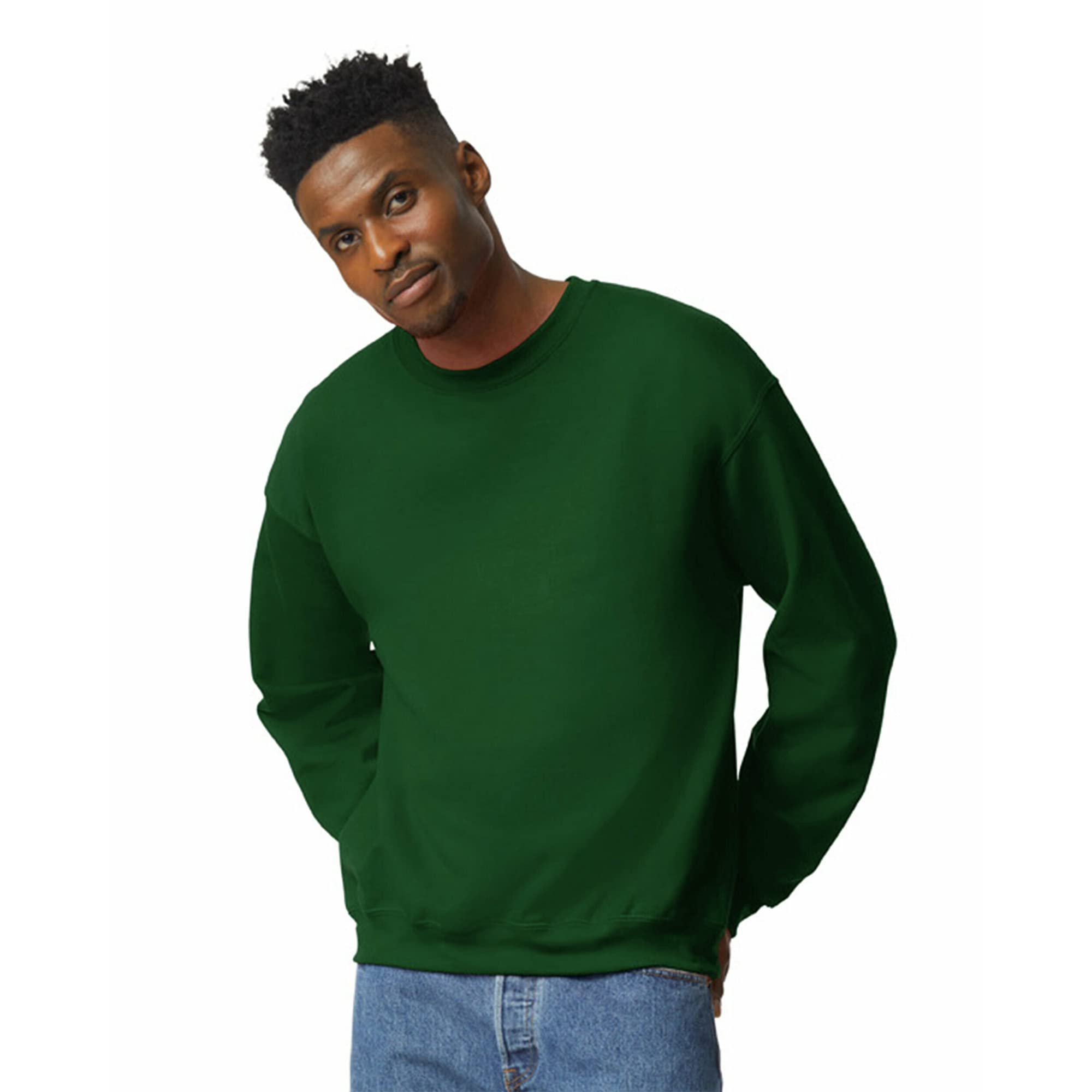 Gildan Unisex-Adult Fleece Crewneck Sweatshirt, Style G18000, MultipackSweatshir