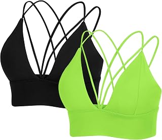 MotoRun Bralettes for Women, Strappy Sports Bra Push up Bralette Sexy Bras Rave Top