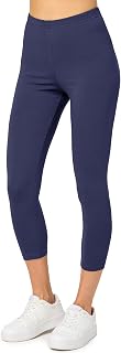 Merry Style MS10-199 Women’s Cotton 3/4 Leggings, Capri Leggings, Capri Sports Leggings