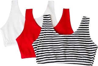 Fruit of the Loom Women's Tank Style Sports Bra Built in Sports Bra (Pack of 6)