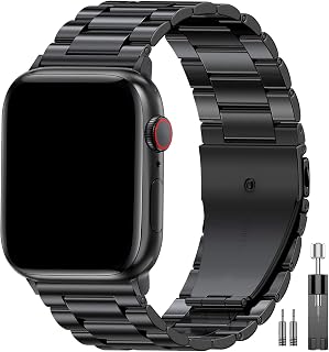 EPULY Metal Band Compatible with Apple Watch Bands for Men 40/41/38/42mm