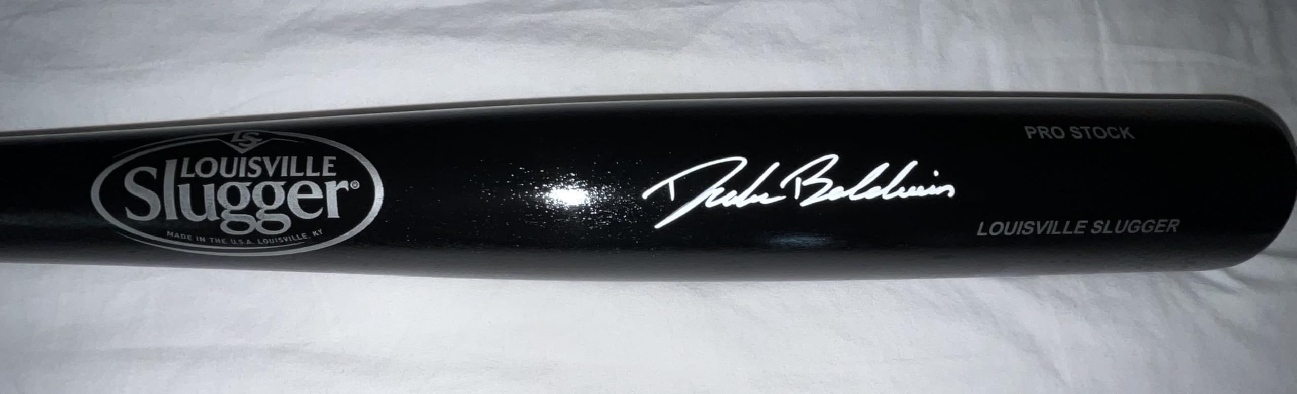 Drake Baldwin Atlanta Braves Autographed Signed Bat Beckett Witness Hologram Bla