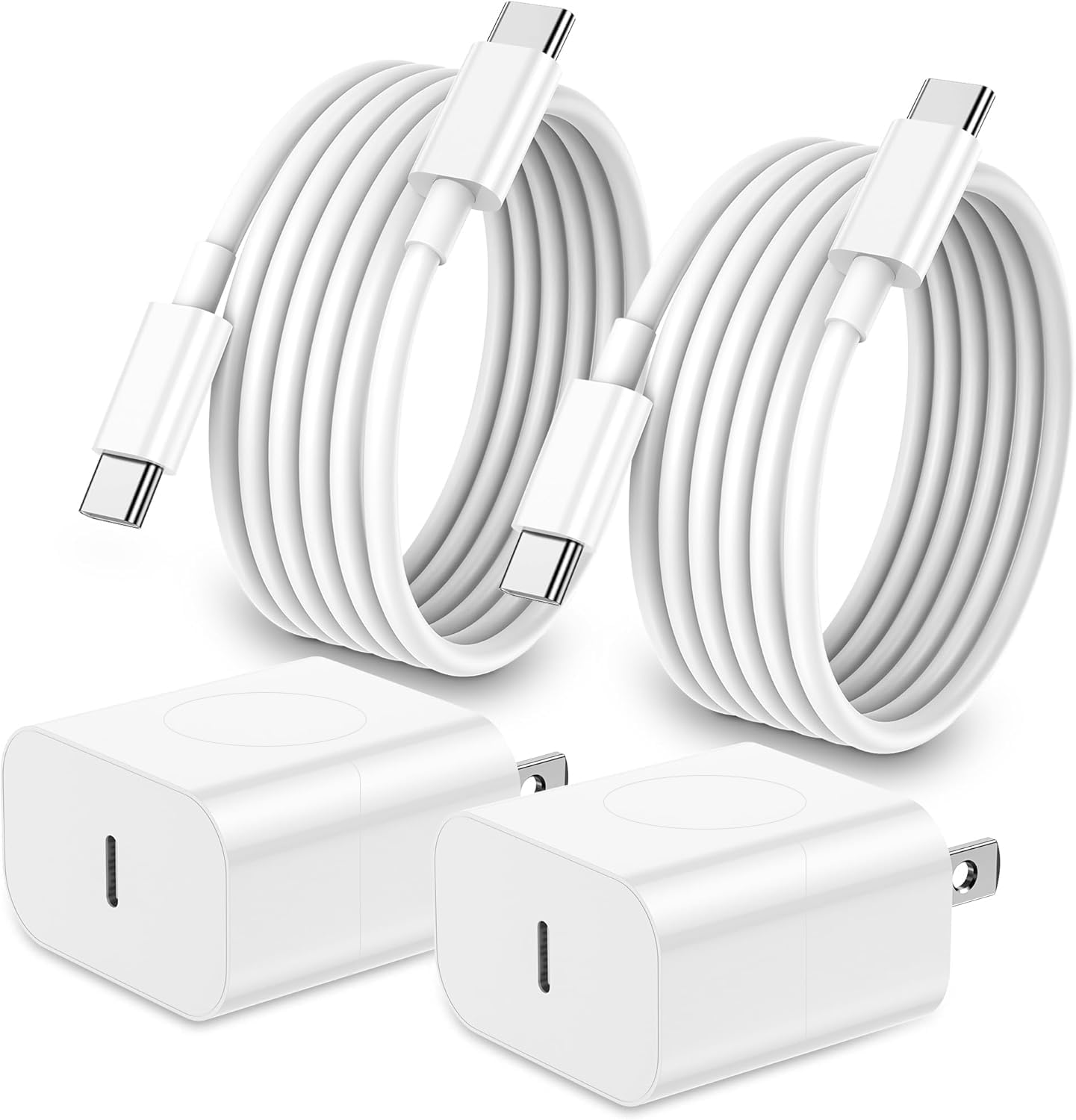 iPhone 18 17 16 15 Charger Fast Charging 2Pack Apple USB C Charger Block | Type 