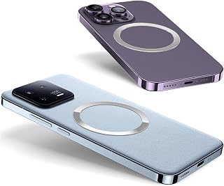 Universal Metal Ring Sticker for Magnetic Charger Compatible with iPhone/Samsung/Android All Cellphones, Magnetic Mount/Phone Holder Conversion Accessories, 3Pcs, Silver