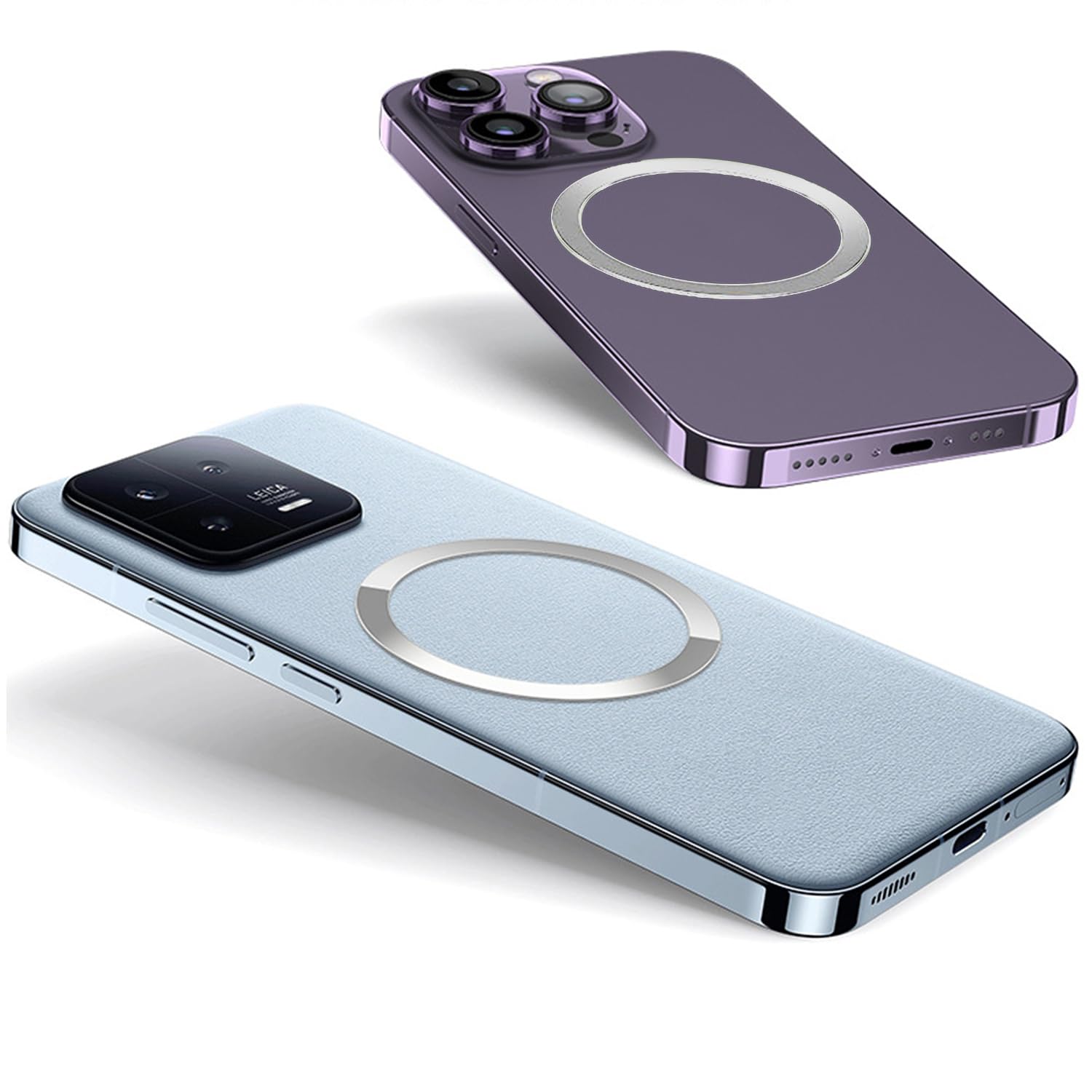 Universal Metal Ring Sticker for Magnetic Charger Compatible with iPhone/Samsung