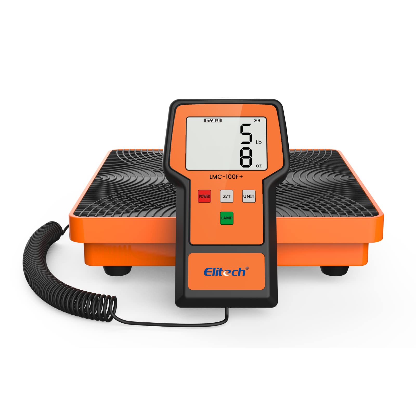 Elitech Refrigerant Scale 110 lbs, HVAC Scale with LB+OZ Display, LMC-100F+ | Hi