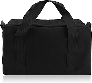 Small Tool Bag, Close Top Wide Mouth Tool Organizer Bag, Large Tool Bags | for Men,Canvas Tool Storage Bag for Storage Handbag for Screwdrivers,Wrench, Capacity Pliers Hand Tools (black, 12 Inch)