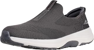 Slip on Casual Sports Shoes Men Comfortable Walking Shoes Gymnastics Running Fitness Sneakers Black Grey UK 6-12