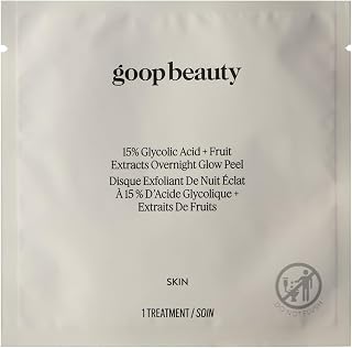 goop Beauty 15% Glycolic Acid Exfoliating Pads | Inspired by a Professional Chemical Peel | Refines & Retexturizes for Glowing Skin | Paraben and Silicone Free | 4 pack