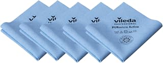 Vileda Professional,Microfibre cloth PurMicro Active,Blue,5pcs,PUR,38x35cm