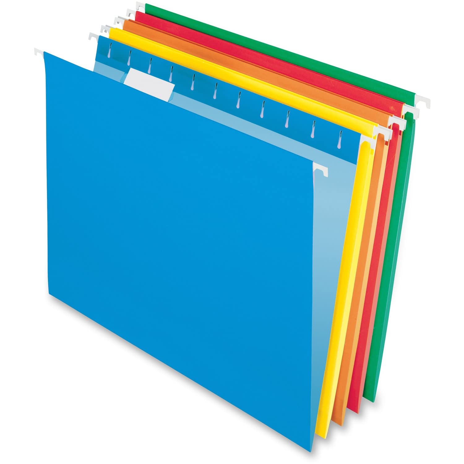 Pendaflex Hanging File Folders, Letter Size, Assorted Colors, 1/5-Cut Adjustable