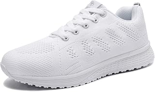 Youecci Women's Running Shoes Sports Fitness Running Sneakers Lace Up Outdoor Shoes with Comfortable