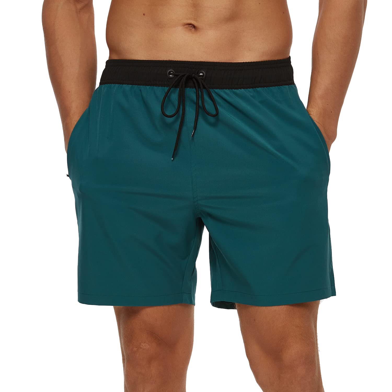Arcweg Men's Swim Shorts Fast Drying Bango Shorts Sea Beach Bathing Suit Mesh Li