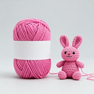 1 Roll 4 Ply Crochet Knitting Yarn 25g 60m/100yd/60m Crochet Yarn for Scarves, Hats, Socks and Craft Projects (Peach Pink)