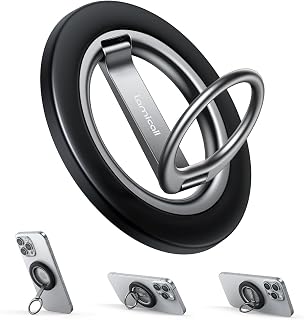 Lamicall Support Anneau Magnétique pour MagSafe, Double Charnière Améliorée