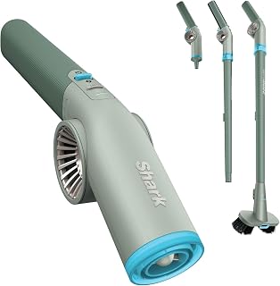 Shark BlastBoss All-in-One Cordless Air Blasting System, Sage AB2111UKGN | 190 MPH Cordless Handheld Blower, Indoor & Outdoor Cleaning, Precision Nozzle, Extension Wand