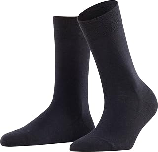 FALKE Women's Sensitive Berlin Socks Wide Tops For A Soft Grip On The Leg Suitable For Diabetics For Everyday Work Breathable Climate-Regulating Odour-Neutralising Wool Cotton 1 Pair