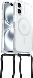 OtterBox MagSafe React Necklace Cover for iPhone 16, Transparent