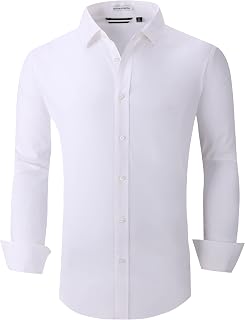 Alex Vando Mens Printed Dress Shirts Long Sleeve Regular Fit Fashion Shirt