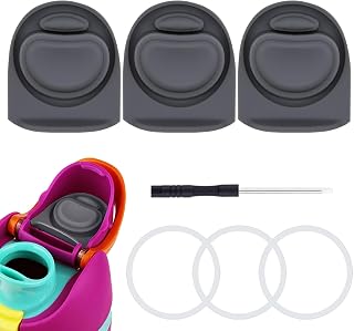 3 Sets Replacement Rubber Seal Gasket Parts for Owala FreeSip 24oz 32oz F1 | Water Bottle Lid Top Silicone Stopper and O Ring Compatible with Owala 16/19/24/32/40 oz Cap Mouth Insert Piece Accessories