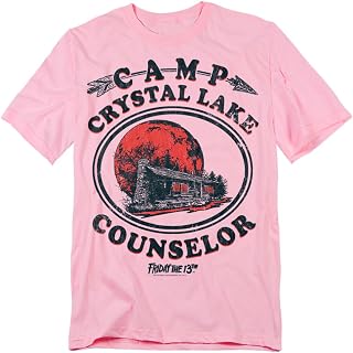 Popfunk Friday The 13th Game Camp Crystal Lake Counselor T Shirt Athletic Heather