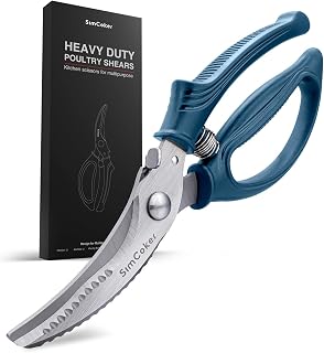Navy Blue Poultry Shears for Chicken, Meat and Bone