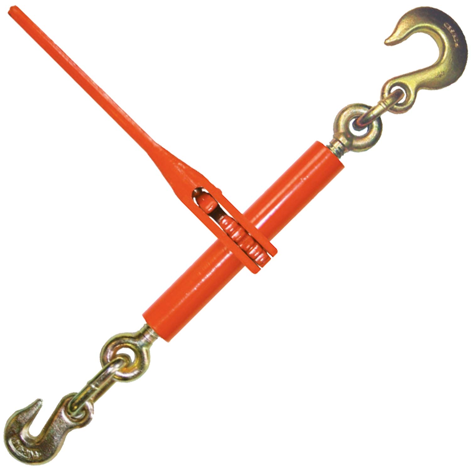 VULCAN Load Binder with Grab and Slip Hooks - Ratchet Style - 6,600 Pound Safe W