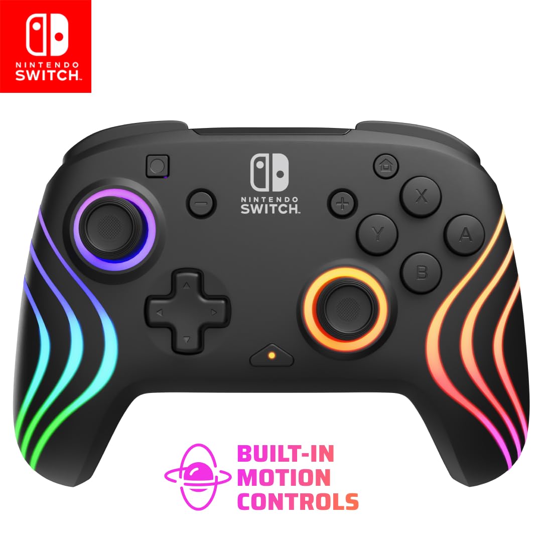 PDP Afterglow Wave Wireless RGB Gaming Controller for Nintendo Switch 2 | Ninten