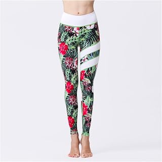 High Waisted Yoga Leggings for Women Floral Print Gym Yoga Casual Wear