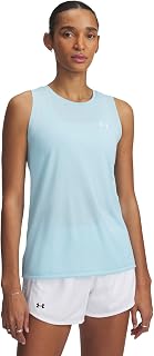 Under Armour Women's Technical Tank Top, (494) Stream / / White, M