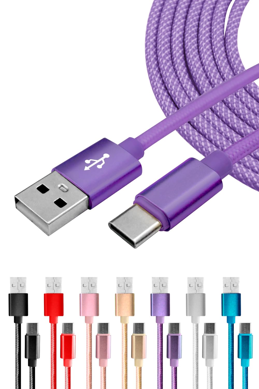 Sizkawil USB 2.0 to Type C Cable, USB-C Data Transfer, 500 MHz 480 Mbps Charging