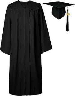 GraduatePro Matte Graduation Cap and Gown 2026 Set Bulk with Tassel for High School & College 12 Colors