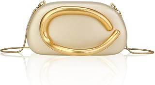 PU Leather Women's Evening Handbags Chocolates Clutch Purse Easy Match with Chain Crossbody Metal Decoration Shoulder Bag