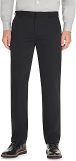 Van Heusen Men's Wrinkle Free Stretch Flat Front Dress Trousers Wrinkle Free Stretch Flat Front Dress Trousers