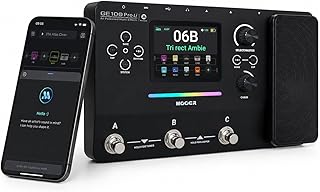 MOOER GE100Pro Li Guitar Multi-Effects Pedal AI Assistant Battery Power | NAM&MNRS Loading, 240 Effects, Stereo Looper/Drum Rhythm, RGB Lighting, Mobile APP & PC Editing for Stage & OTG Recording