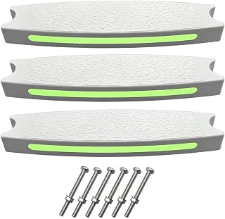 3PCS 19.6" Pool Ladder Steps with 6PCS Stainless Steel Screws for Inground and Above Ground Pools,Universal Plastic Swimming Pool Replacement Ladder Steps Ladder Rung Step Swimming Pool Ladder Parts