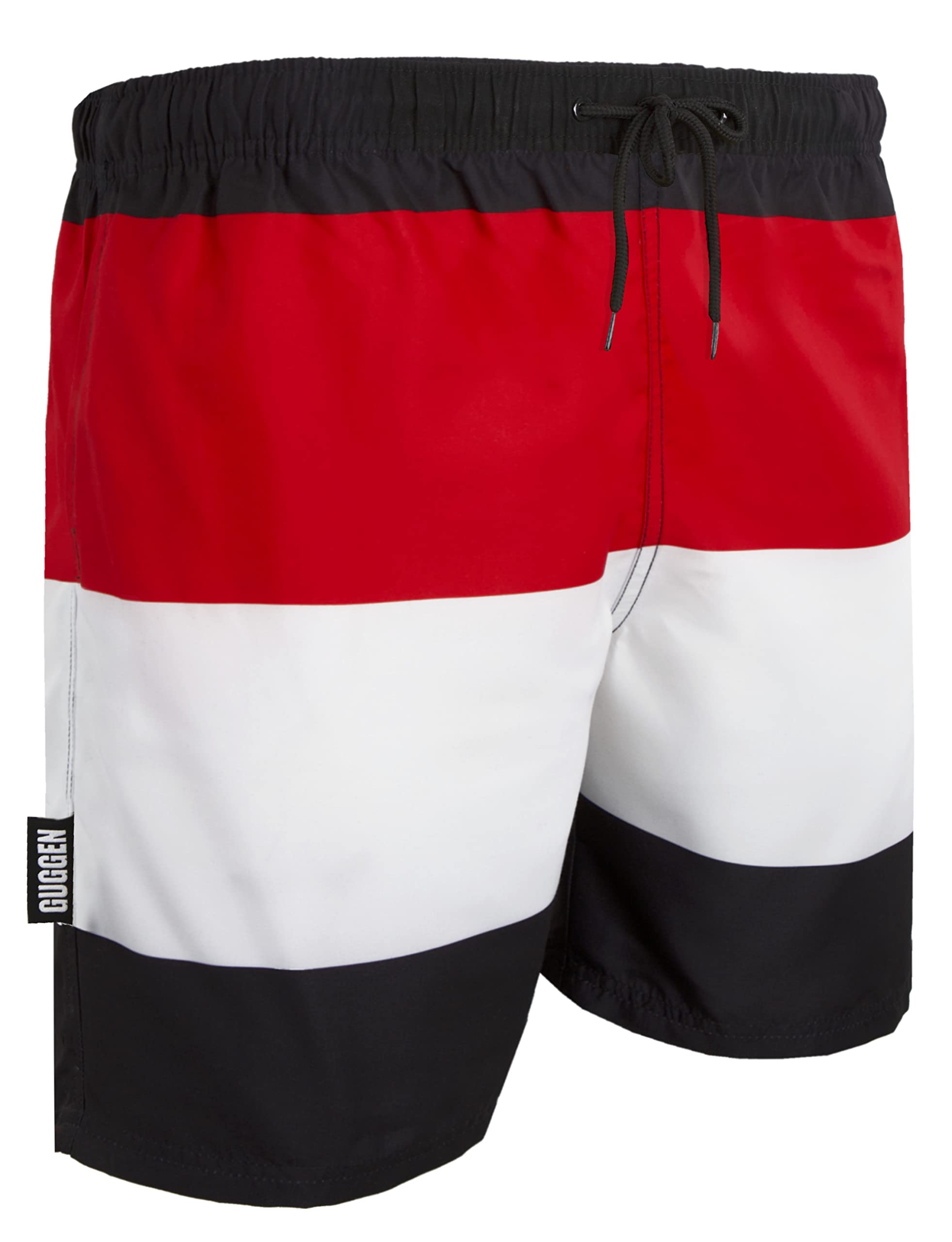 GUGGEN Mountain Swimming Trunks for Men, Quick-Drying Swimming Shorts 597 with D