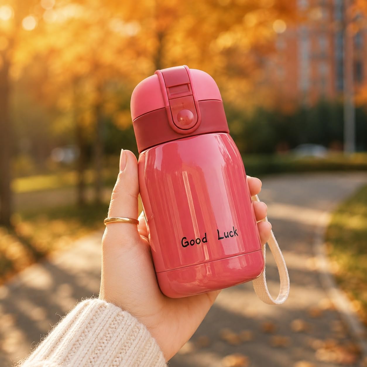 7oz Mini Insulated Water Bottle, Leakproof Stainless Steel Tumbler with Bounce L